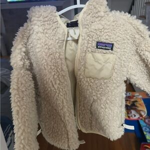 Patagonia Kids Beige Fleece Jacket